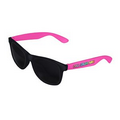 Pink Retro 2 Tone Tinted Lens Sunglasses